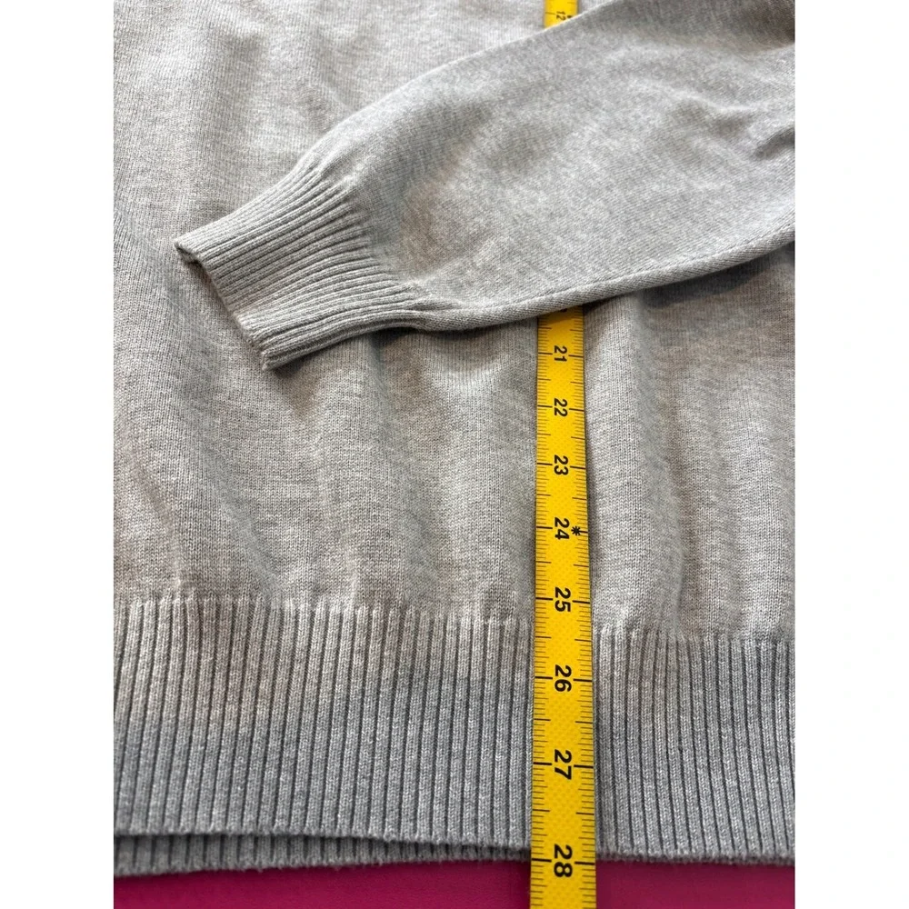 Sundog Marthas Vineyard Mens Gray Cotton Crew Neck Pullover Sweater Sz XL Preppy
